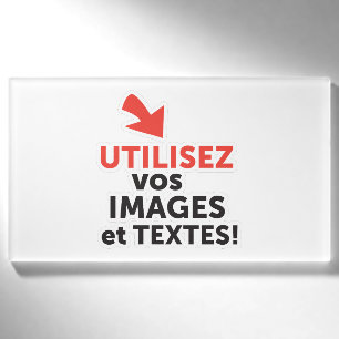 Drucken Sie Ihre Designs online auf Französisch Namenschild