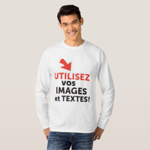 Drucken Sie Ihre DIY-Designs online auf Französisc T-Shirt