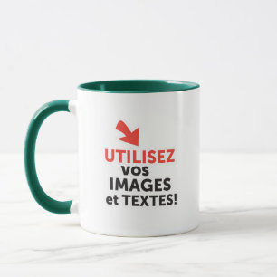Drucken Sie Ihre DIY-Designs online auf Französisc Tasse