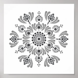 Drucken Sie sich ein eigenes Mandala Template Post Poster