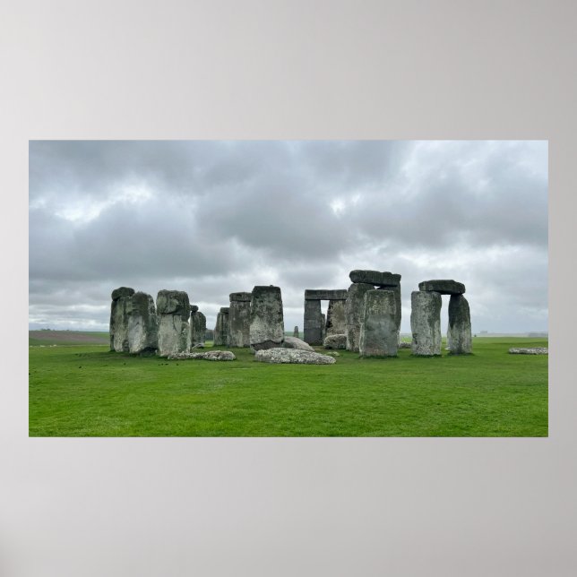 DRUCKEN | Stonehenge 35" x 20" Poster (Vorne)