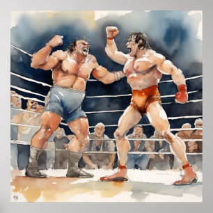 Drucken von Aquarellfarben Poster