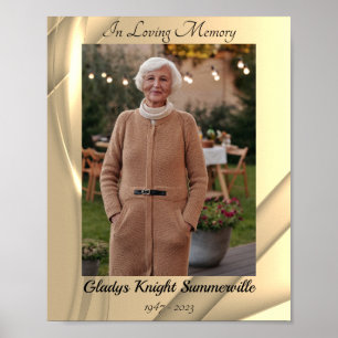 Drucken von benutzerdefinierten Fotos   Goldenes L Poster