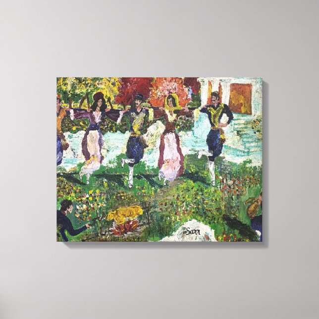 Drucken von Originalgemälden Griesische Festspiele Leinwanddruck (Vorderseite)