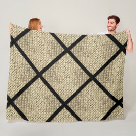 Drucken von rustikalem Design aus Ziegelbeige Fleecedecke