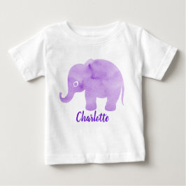 Drucken von Wasserfarben-Elephant-Kassetten indivi Baby T-shirt