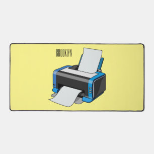 Drucker Cartoon-Illustration Schreibtischunterlage
