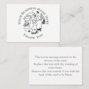 Drucker Danke Notizkarte Mitteilungskarte