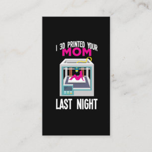 Drucker-Ingenieur für 3D-Drucker druckt Ihre Mama Visitenkarte