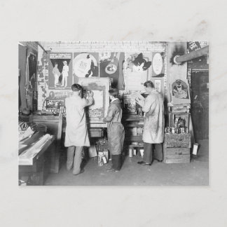 Druckerei, 1921 postkarte