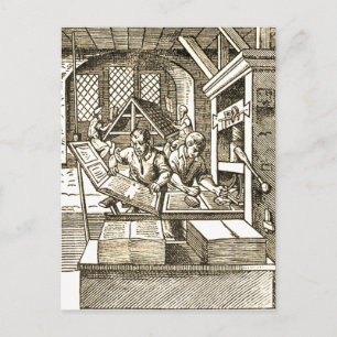 "Druckerei" Postkarte
