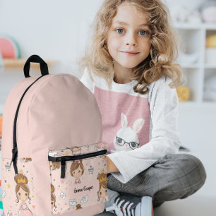 Druckereien & Herz-weiche Pastelle Kinder Bedruckter Rucksack