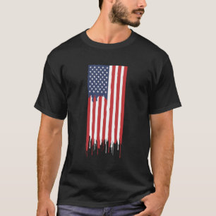 Druckfarbe für amerikanische Flagge T-Shirt