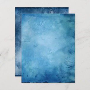 Druckfestes Druckfarbenblaues Scrapbook-Papier Einladung