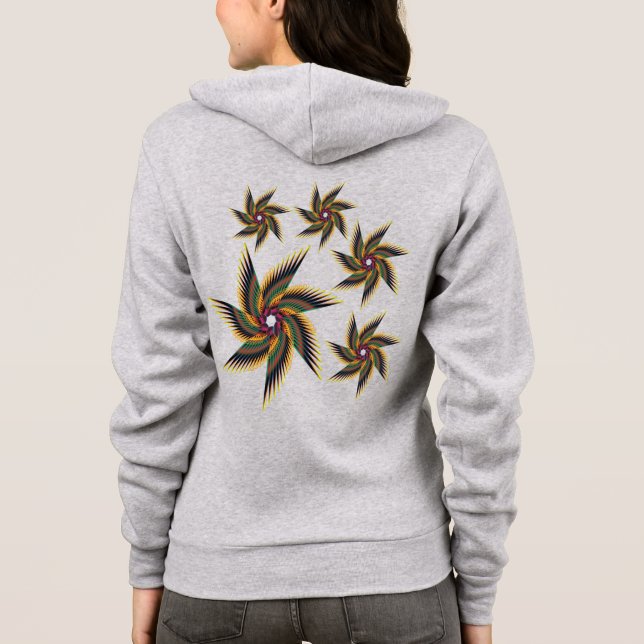 Druckflora Hoodie (Rückseite)