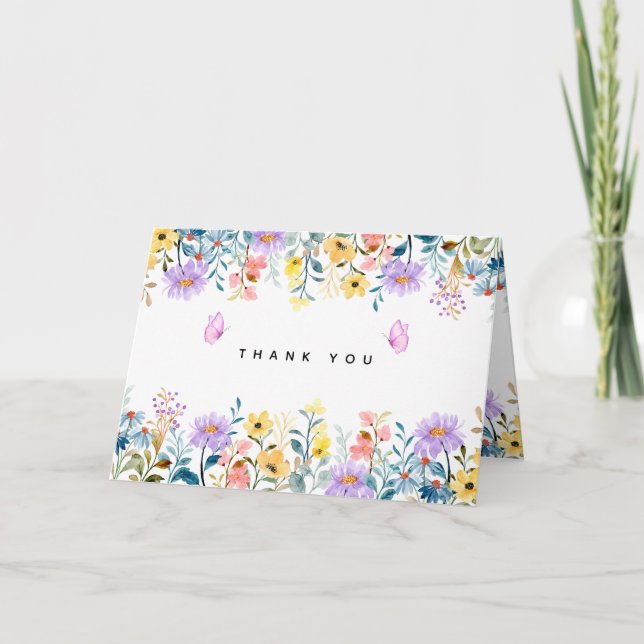 Druckflora Vielen Dank Ihre Karte Sofortdownload (Vorderseite)