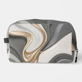 Druckgeschraubtasche in stylischer Grafik Waschbeutel