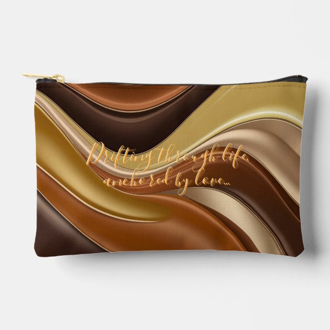 Druckgeschraubtasche in stylischer Grafik Zubehörtasche (Vorderseite)