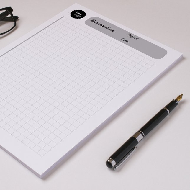 Druckgraphik Graph Sheets Notizblock (Printable Paper Gray Engineering Graph Sheets Notepad)