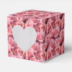 Druckkarton für Party-Süßigkeiten mit rosa Rosen Geschenkschachtel