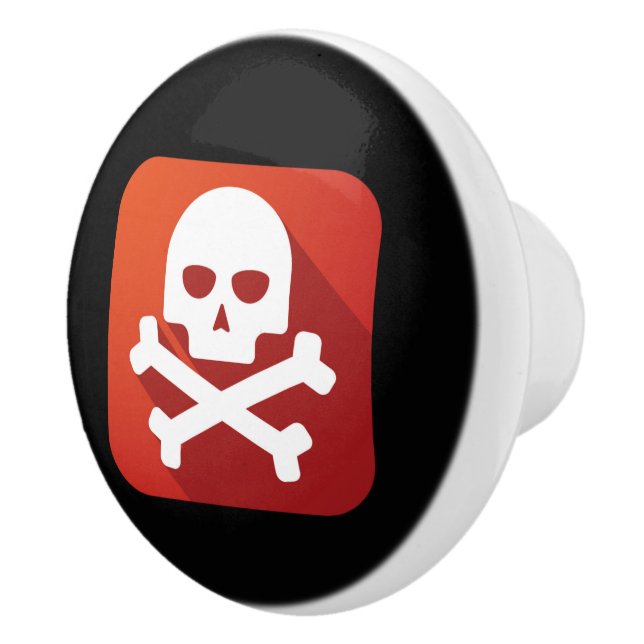 Druckknopf für die Giftwarnung - SRF Keramikknauf (Rechts)