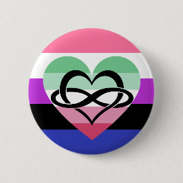 Druckknopf "Genderfluid Abrosexual Polyam Button