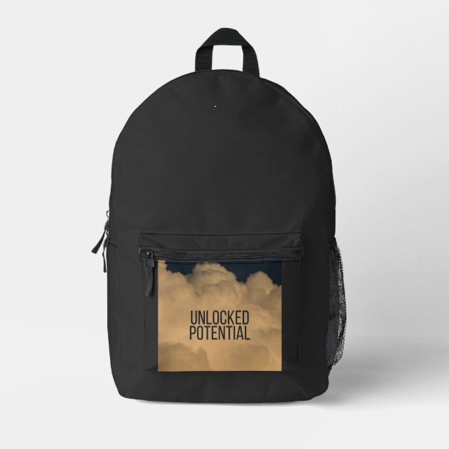 Druckknopfbeutel Bedruckter Rucksack (Vorderseite)