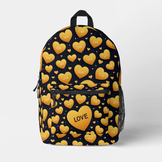 Druckknopfbeutel Bedruckter Rucksack (Vorderseite)