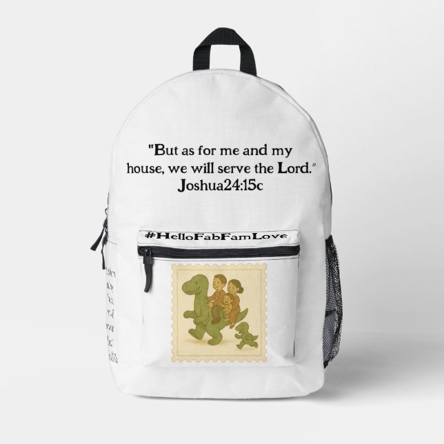 Druckknopfbeutel Bedruckter Rucksack (Vorderseite)