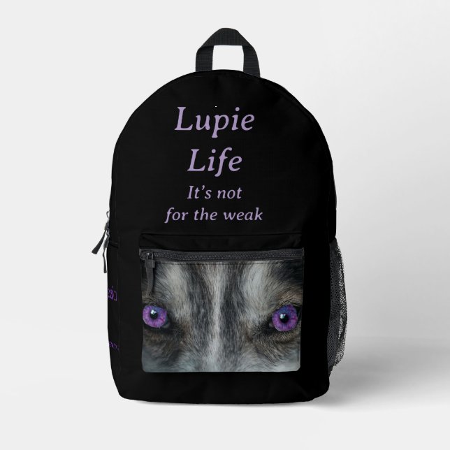 Druckknopfbeutel Bedruckter Rucksack (Vorderseite)