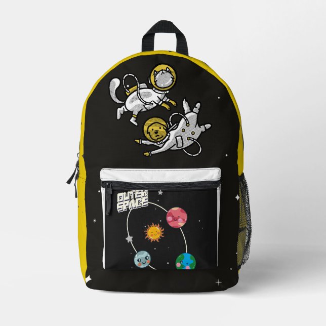 Druckknopfbeutel Bedruckter Rucksack (Vorderseite)