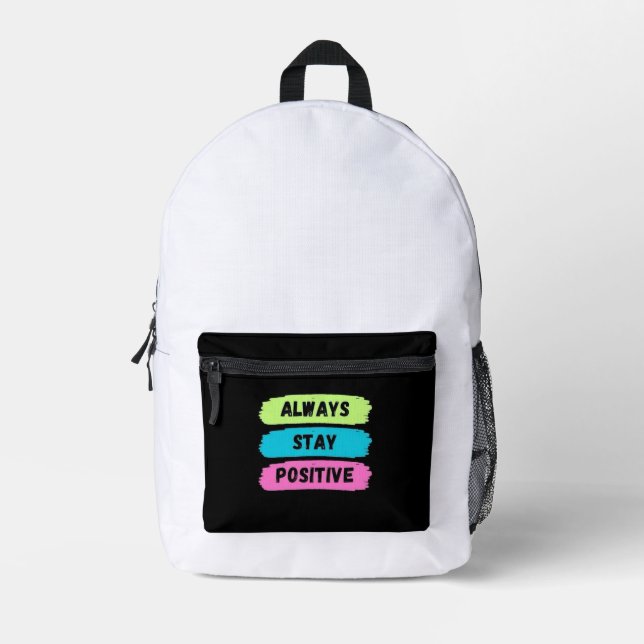 Druckknopfbeutel Bedruckter Rucksack (Vorderseite)