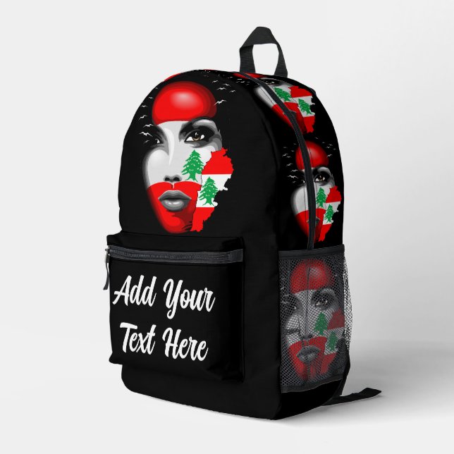 Druckknopfbeutel Bedruckter Rucksack (Rückseitige Ecke Rechts)