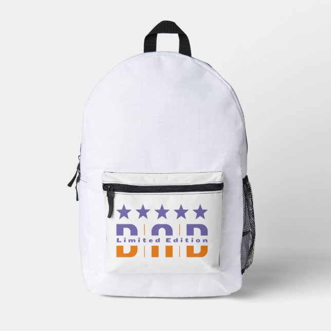 Druckknopfbeutel Bedruckter Rucksack (Vorderseite)