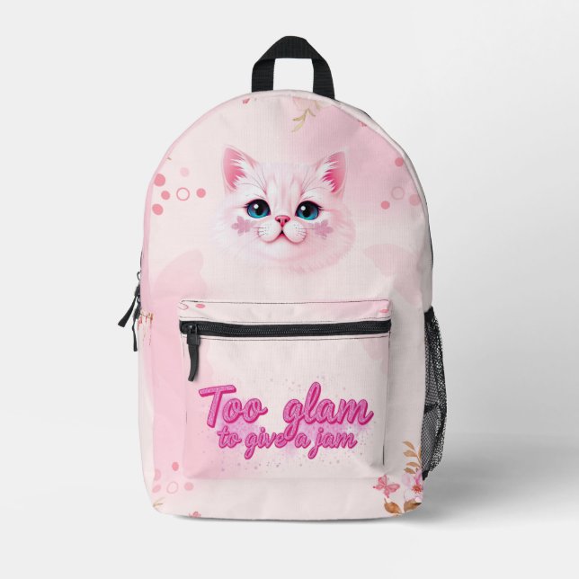 Druckknopfbeutel Bedruckter Rucksack (Vorderseite)