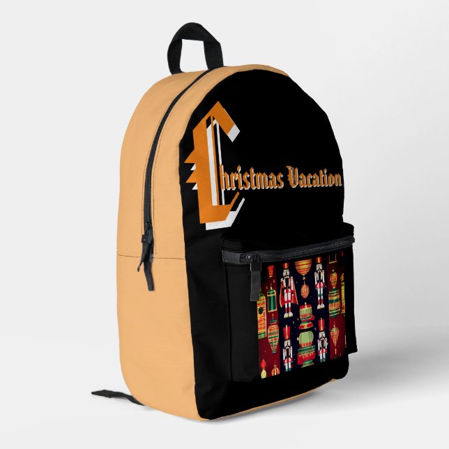 Druckknopfbeutel Bedruckter Rucksack (Rückseitige Ecke links)