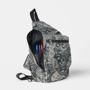 Druckknopfbeutel Crossbody Bag