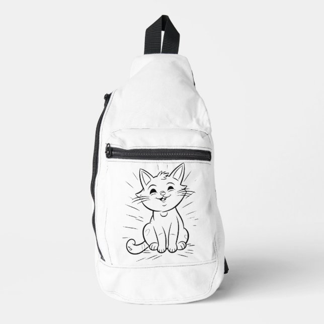 Druckknopfbeutel Crossbody Bag (Vorderseite)