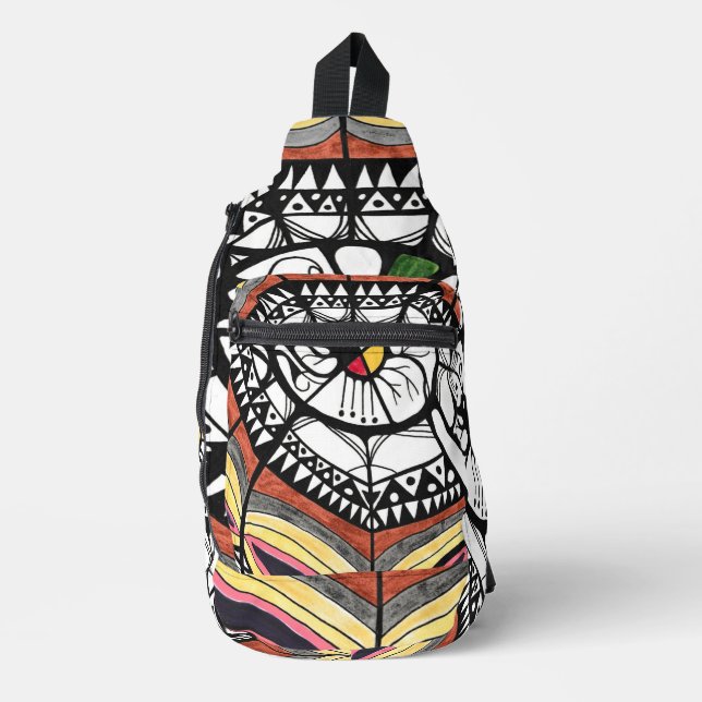 Druckknopfbeutel Crossbody Bag (Vorderseite)