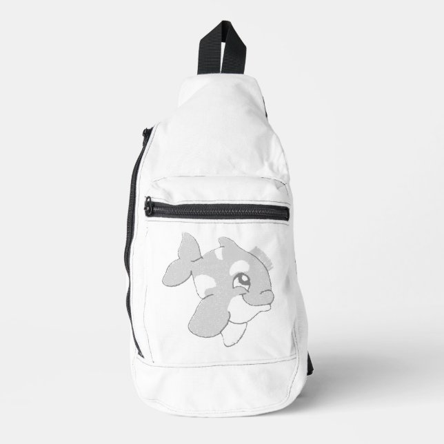 Druckknopfbeutel Crossbody Bag (Vorderseite)