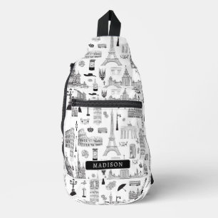 Druckknopfbeutel Crossbody Bag