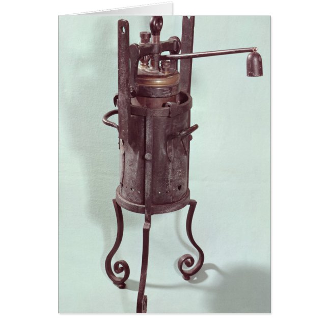 Druckkochtopf erfunden von Denis Papin 1679 (Vorne)