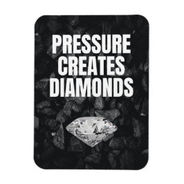 Druckkreationen Diamanten - Motivierend Magnet