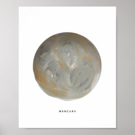 Druckkunstdruck auf bemalt Planet Poster