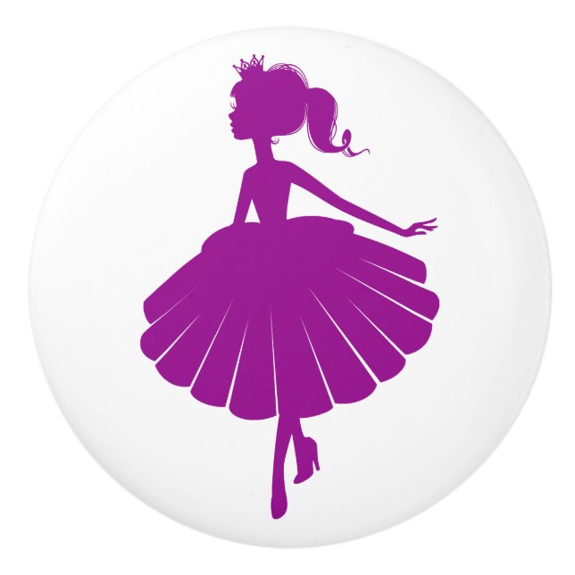 Drucklastknopf Keramikknauf (Vorderseite)