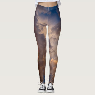 DRUCKLeggings BLAUER HIMMEL MIT WOLKEN Leggings