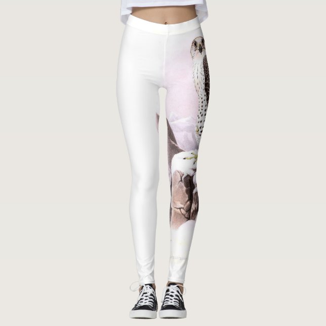 DRUCKLeggings GLÜCKLICHER FALKE Leggings (Vorderseite)