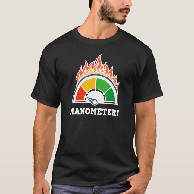 Druckmessgerät mit deutschem Text Handwerker Home  T-Shirt (Vorderseite)