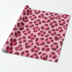 Druckmuster aus rosa Leopard Geschenkpapier