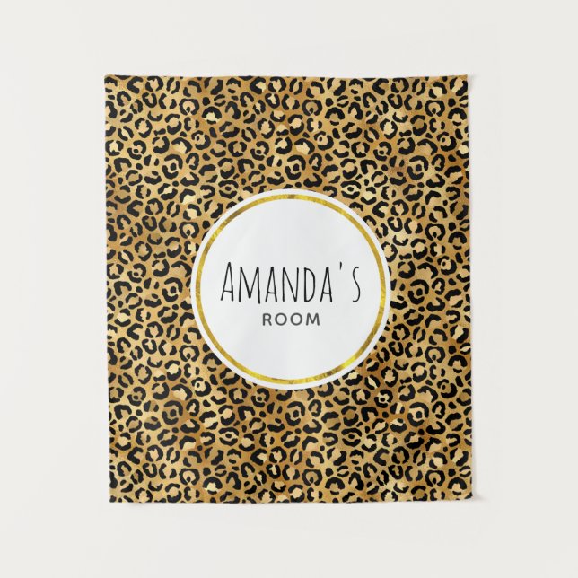 Druckmuster aus Wild & Exotic Leopard Wandteppich (Vorderseite)